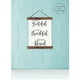 thumbnail image 2 of Wood & Hanging Canvas Wall Art Grateful Thankful Blessed Wall Sign Inspirational Décor Small 12x14.5-Inch, 2 of 4