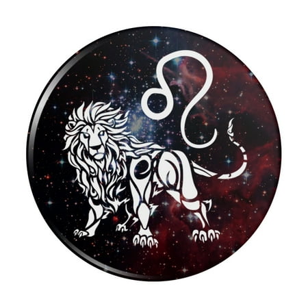 

Leo Lion Zodiac Sign Horoscope in Space Kitchen Refrigerator Locker Button Magnet
