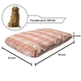 thumbnail image 2 of Abstract Pet Bed, Monochromatic Hand Paint Look Pattern of Quirky Motifs Scandinavian Inspired, Resistant Pad for Dogs and Cats Cushion with Removable Cover, 24" x 39", Salmon and White, by Ambesonne, 2 of 4
