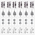 thumbnail image 1 of 24 hojas de tatuajes temporales para mujeres niñas cuello brazo, tatuajes falsos muslo, tatuaje adultos, 1 of 6