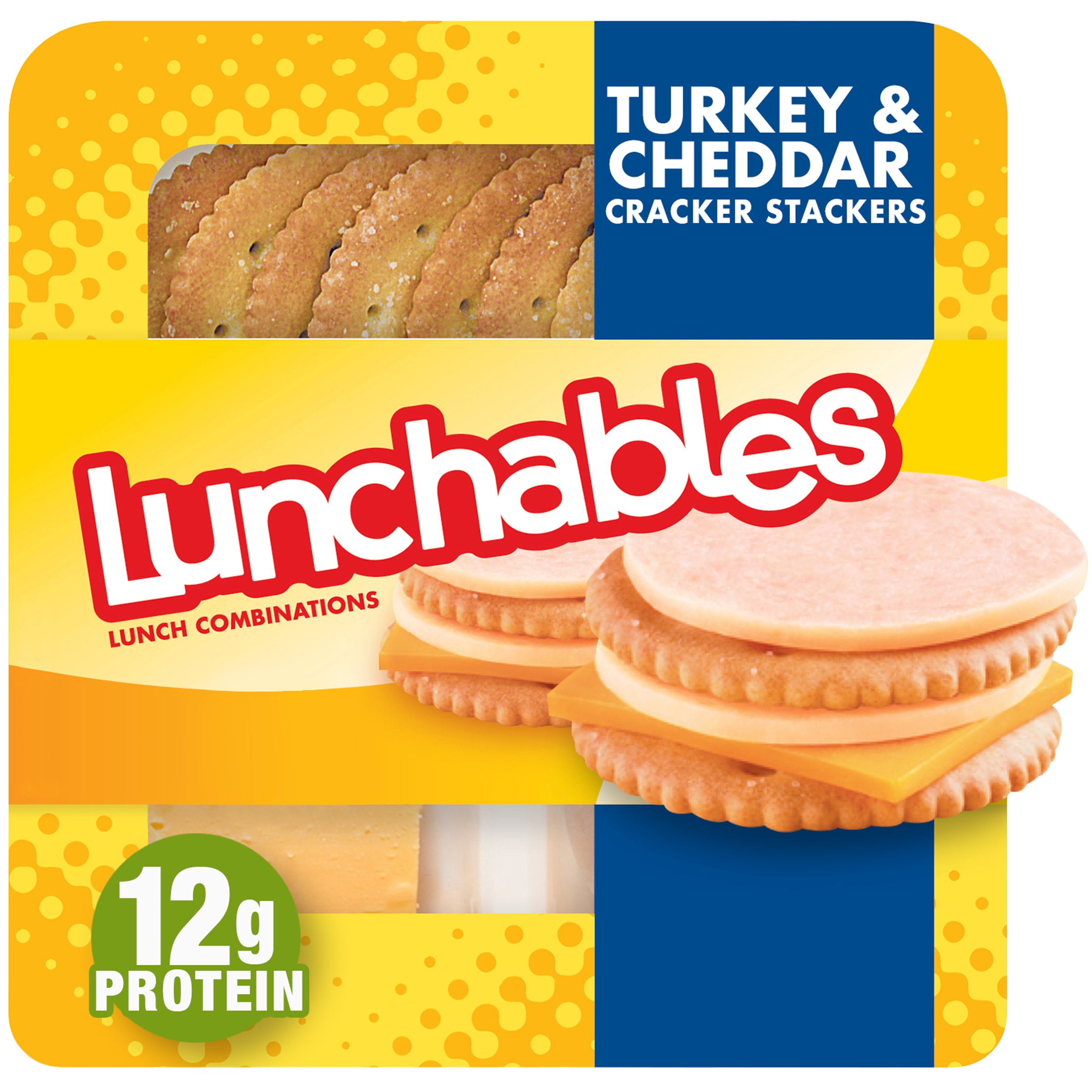 Lunchables Turkey &amp; Cheddar Cheese Snack Kit with Crackers, 3.2 oz Tray - Walmart.com