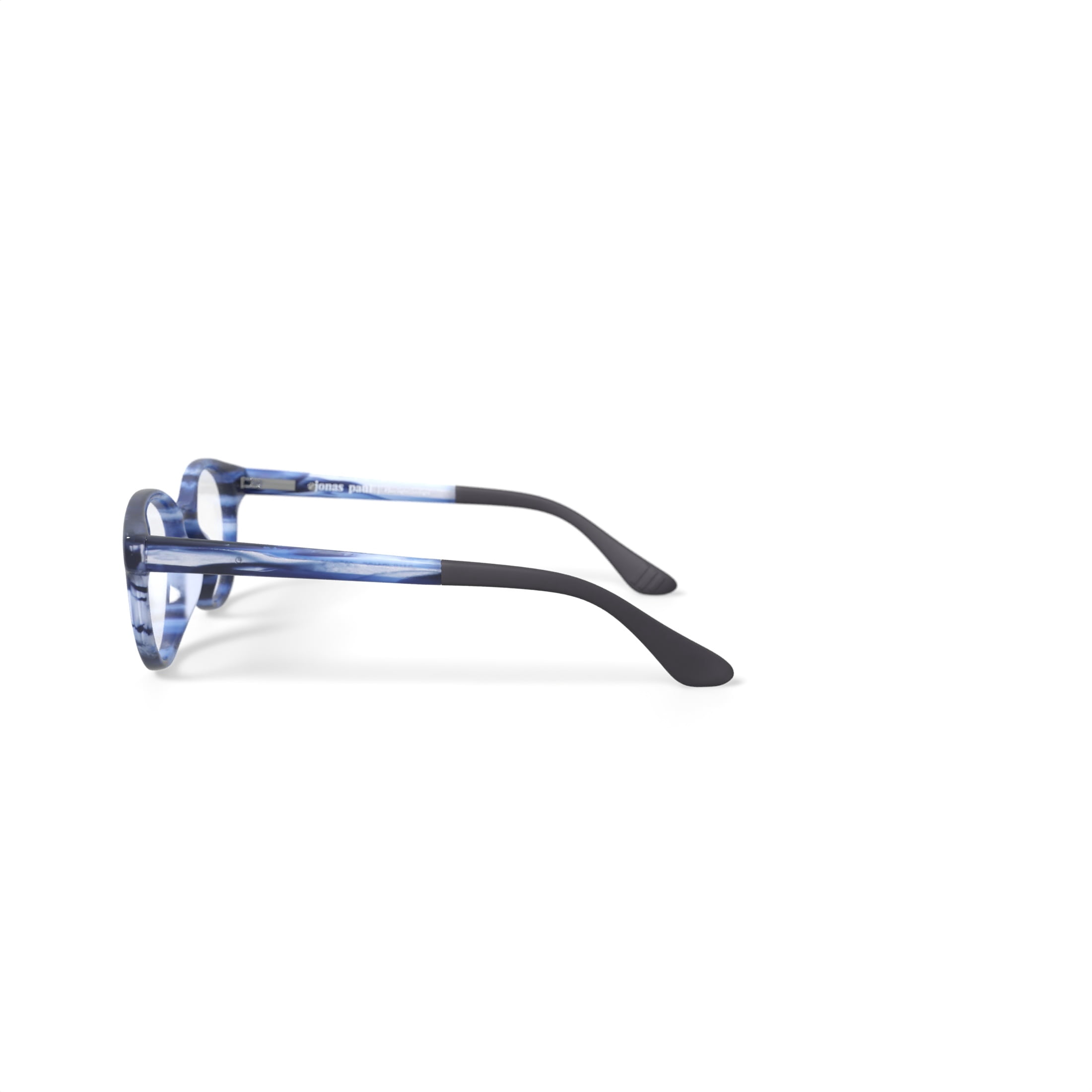 Jonas Paul Youth Paul/Paige Round Prescription Eyeglasses with Case, Blue Tortoise
