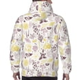 thumbnail image 7 of Uemuo Lavender Flowers Pattern Men's Hoodie - Casual Pullover Hoodie with Kangaroo Pocket, Stylish Hooded Sweatshirt for Everyday Wear-XX-Large, 7 of 7