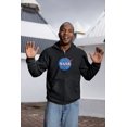 thumbnail image 3 of Old Glory Mens NASA Logo Long Sleeve Graphic Full Zip Hoodie, 3 of 6