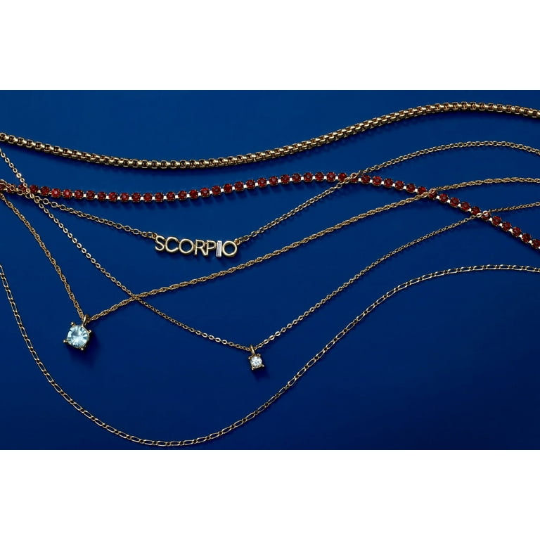 Collier Time And Tru - Longueur Au Choix 16" à 30", Métal Mixte, Neuf Avec étiquettes