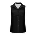 thumbnail image 3 of Giftesty Tank Tops for Women Casual Solid V-Neck Printed Sleeveless T-Shirt Tank Blouse Tops, 3 of 4