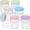 Multicolor- 6 pack, variant on 16 oz Overnight Oats Containers with Lids, 6-Pack Leak-Proof Wide Mouth Mason Jars & Separate Compartments for Fruits/Nuts, Airtight Glass Jars for Chia Pudding, Yogurt, Parfait and Salad