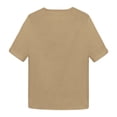 thumbnail image 5 of Cotton Linen T Shirts for Man Short Sleeve Lightweight Breathable V Neck Relaxed Fit Casual Tshirts Mens Tees, 5 of 6