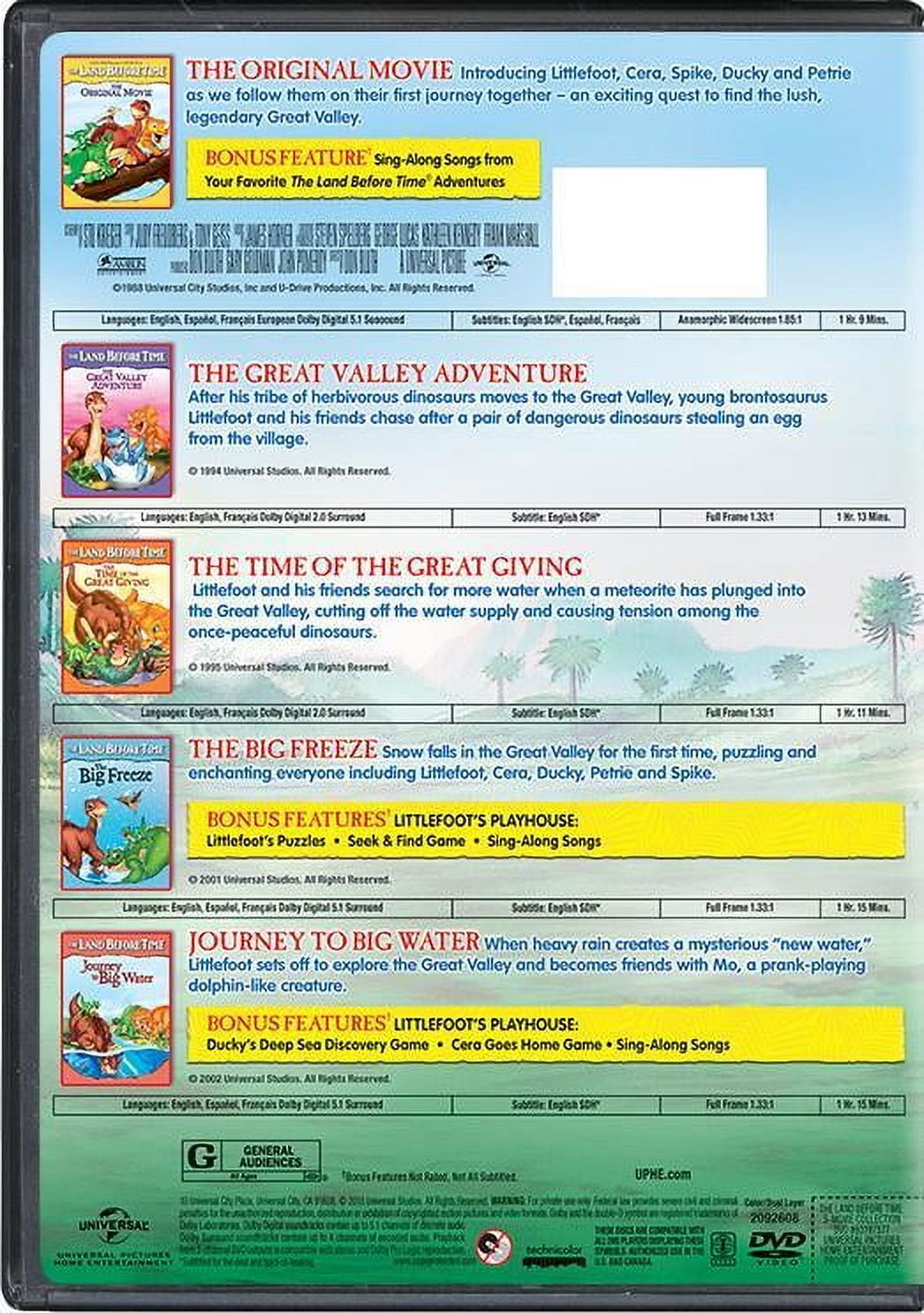 The Land Before Time: 5-movie Collection (DVD)