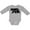 AC-Heather Grey, variant on Inktastic Montana Black Bear Silhouette Boys or Girls Long Sleeve Baby Bodysuit