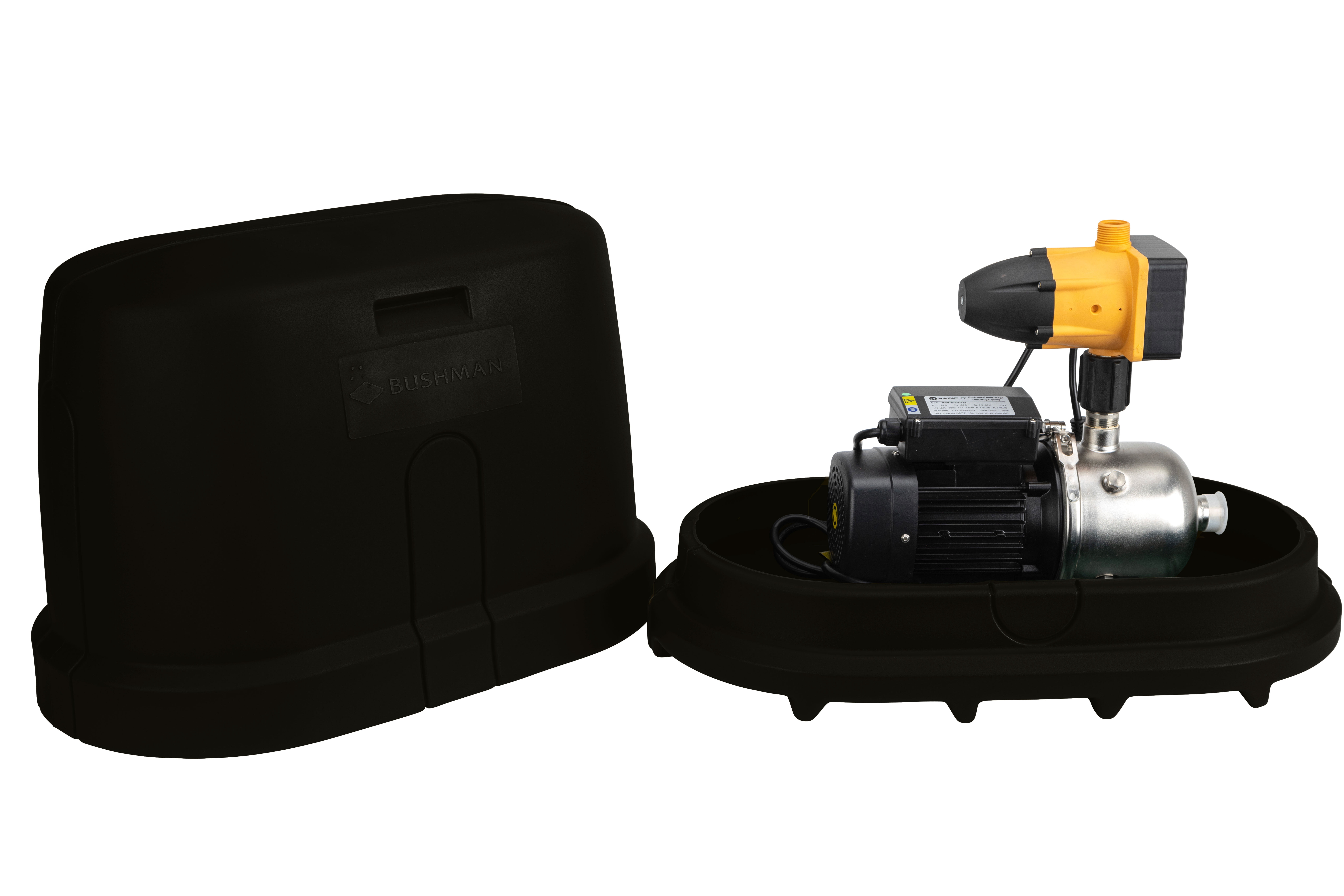 Bushman Rainwater Harvesting Pump Housing Cover, Black