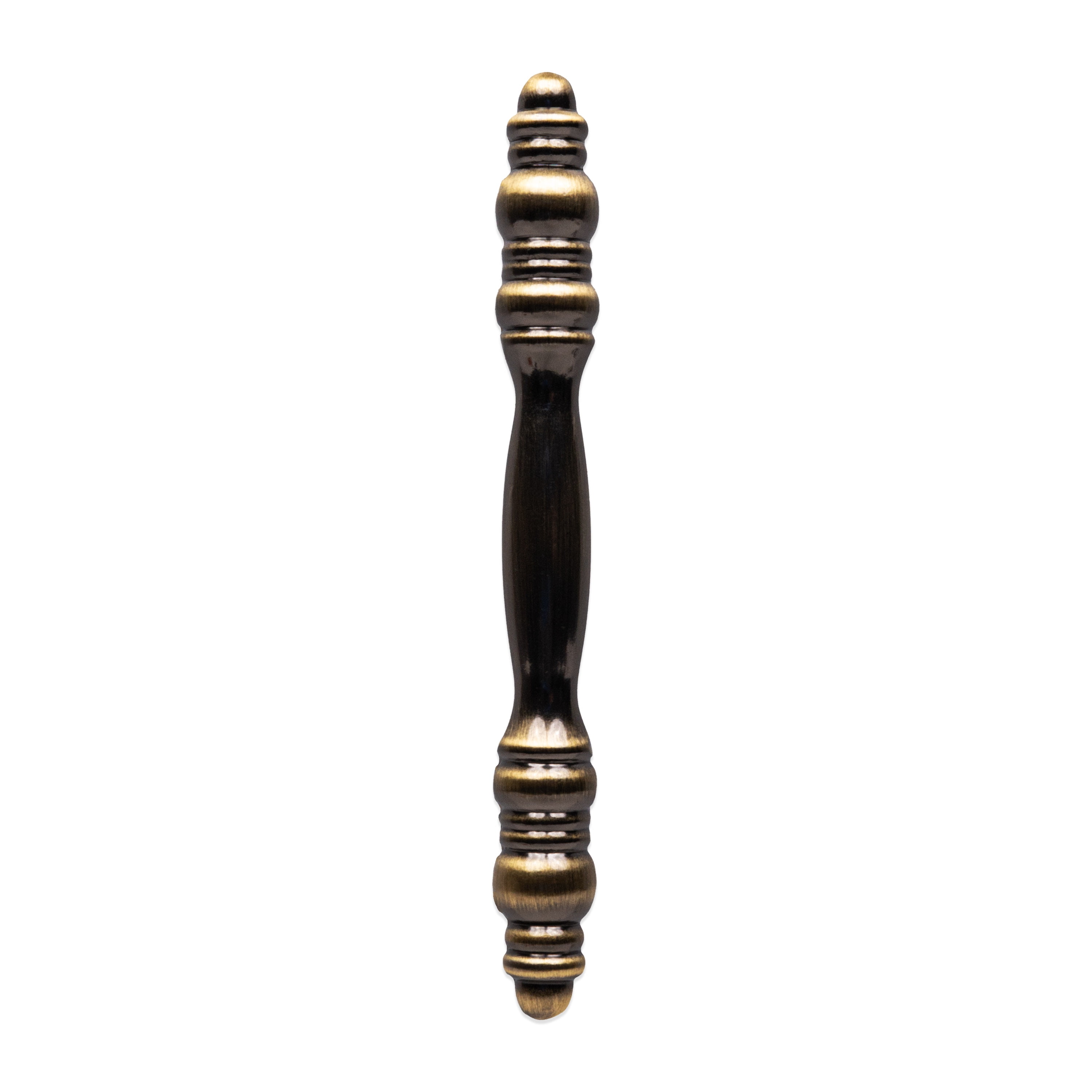 Mainstays 3" (76mm) Center-to-Center Traditional Cabinet Pull, Antique Brass, 2 Pack