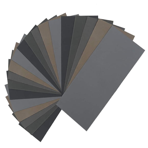 20Pcs Wet Dry Sandpaper High Grit 1000 2000 3000 5000 7000 Sandpaper Sheets Assortment for Wood Metal Polishing Automotive Sanding 9 x 3.6 inch by BAISDY