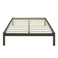 Mainstays Wood Slat Bronze Metal Platform Bed Frame, Queen