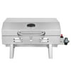 UBesGoo Portable Stainless Steel Gas Grill Single Square Burner BBQ Grill, Silver