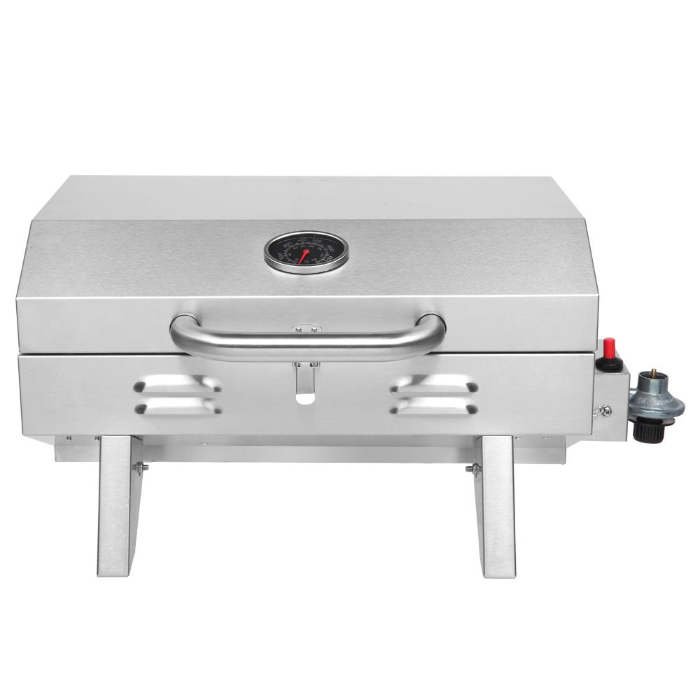 GoDecor Portable Single Burner Stainless Steel BBQ Grill - image 2 of 7