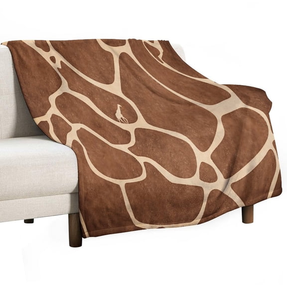 Giraffe Pattern (1) Throws Blankets for Sofa Bed Winter Plush Warm Blanket Holiday Gifts