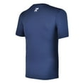thumbnail image 2 of RunFlyte Men's Basics Short Sleeve Moisture-Wicking T-Shirt Navy Blue/White f1002-nbw, 2 of 3