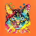 thumbnail image 5 of Wild Bobby Dean Russo Colorful Blue Eyes Cat Cat Lover Men Graphic Tank Top, Orange, XX-Large, 5 of 5