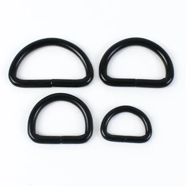 10 Uds. Hebillas de correa de Metal de 13-50mm para bolso, mochila, cinturón, hebilla de anillo O D, correas, Collar de perro, cierre de bucle, accesorios de cuero DIY
