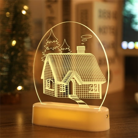 

TALKVE Christmas Lights LED Night Light 3D Night Light Room Decoration Lights Christmas Gifts