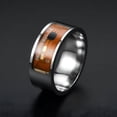 thumbnail image 2 of DESIGNICE 2026 New Rings for Women Nfc Mobile Phone Smart Stainless Steel Wireless Radio Frequency Communication Water Resistance Jewelry Gifts for Her Brown, 2 of 9