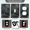 thumbnail image 3 of Yayeee Blank Wall Plate Cover 1-Gang 4.5"x2.7" Home Unused Decorative Outlet, Gray Sky Pattern, 3 of 7