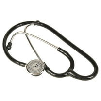 Stethoscope - 22"L PVC Tubing - Stainless Steel Binaural - Includes Spare Eartips & Diaphragm Cover - Eisco Labs