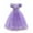 A-Purple Dress, variant on Princess Sofia Dress for Girl Cosplay Halloween Costume Puff Sleeve Layerd Dresses