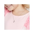 thumbnail image 6 of 925 Sterling Silver Clear Cubic Zirconia Open Heart Pendant Necklace for Girls, 6 of 8