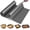 Gray, variant on Silicone Baking Mat Roll - Non Stick, Heat Resistant Pastry Mat for Macarons, Bread, Cookies | Kitchen Countertop Protector | Dough Rolling Mat