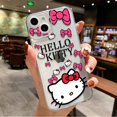 thumbnail image 1 of Bonita funda de teléfono de Hello Kitty Cat para IPhone 14, 13, 12, 11 Pro Max, Mini funda transparente con ojos de Ángel zhangmengya LED, 1 of 2