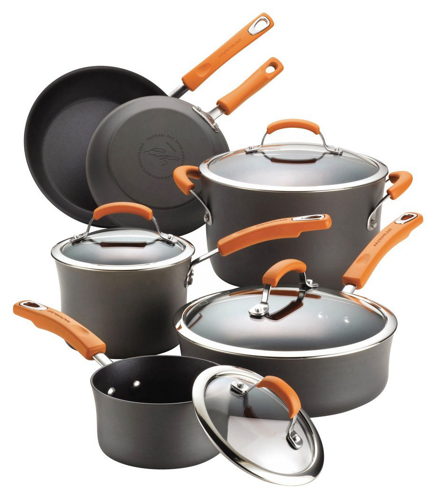 Calphalon 13 Piece Commercial Hard Anodized Cookware Set - Walmart.com