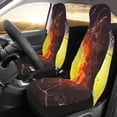 thumbnail image 2 of Sikiie Tennis Ball On Fire And Water Car Seat Protector 2 Pack Car Seat Cushion Mat, Car Seat Covers for SUV, Truck, Van, 2 of 7