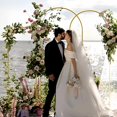 thumbnail image 2 of Soporte de Arco de Boda para Globos Dorado con Base Metálica Lujosa para Decoración de Bodas, Fiestas y Cumpleaños, Montaje Fácil, Diseño Elegante y Resistente, 2 of 4