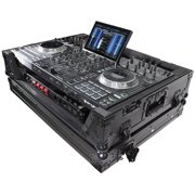 ProX XS-PRIME4 WBL Case Fits Denon PRIME4 Case W/ Wheels BLACK on BLACK 1U