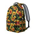 thumbnail image 2 of Black Sunflower Backpack for School,Cute School Bag,Schoolbag with Adjustable Shoulder Straps & Padded Back,15.3"x11"x7.1".﻿, 2 of 6