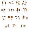 thumbnail image 3 of MOMOJIA Garden Decors for Outside Metal Rusted Decorative Garden Stakes, 3 of 13
