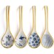 thumbnail image 2 of Juego de cucharas de sopa de cerámica de 4 cucharas de sopa japonesas de porcelana Juegos de cucharas de sopa asiáticas de mango largo para salsa, fideos de sopa, wontons, crema (blanco) (4 pieza, 2 of 4