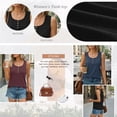 thumbnail image 3 of SUNBS Tank Tops for Women Casual Button Henley Shirts Plus Size Sleeveless Tops For Women, 3 of 8