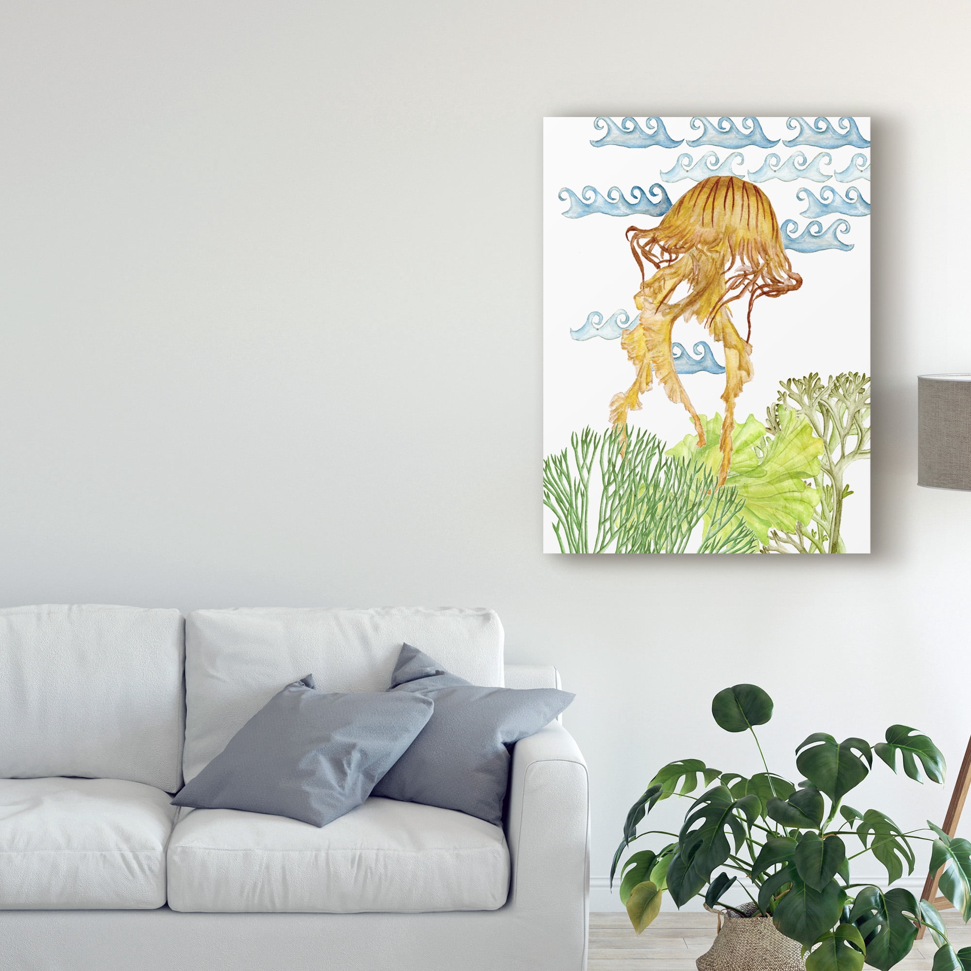 Trademark Fine Art 'Undersea Creatures IV' Canvas Art by Melissa Wang