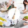 thumbnail image 1 of Natural Wooden Wok Scrub Brush with Hanging Loop Non Scratch Cleaning Tool for Home and Commercial Kitchen Use, 1 of 3