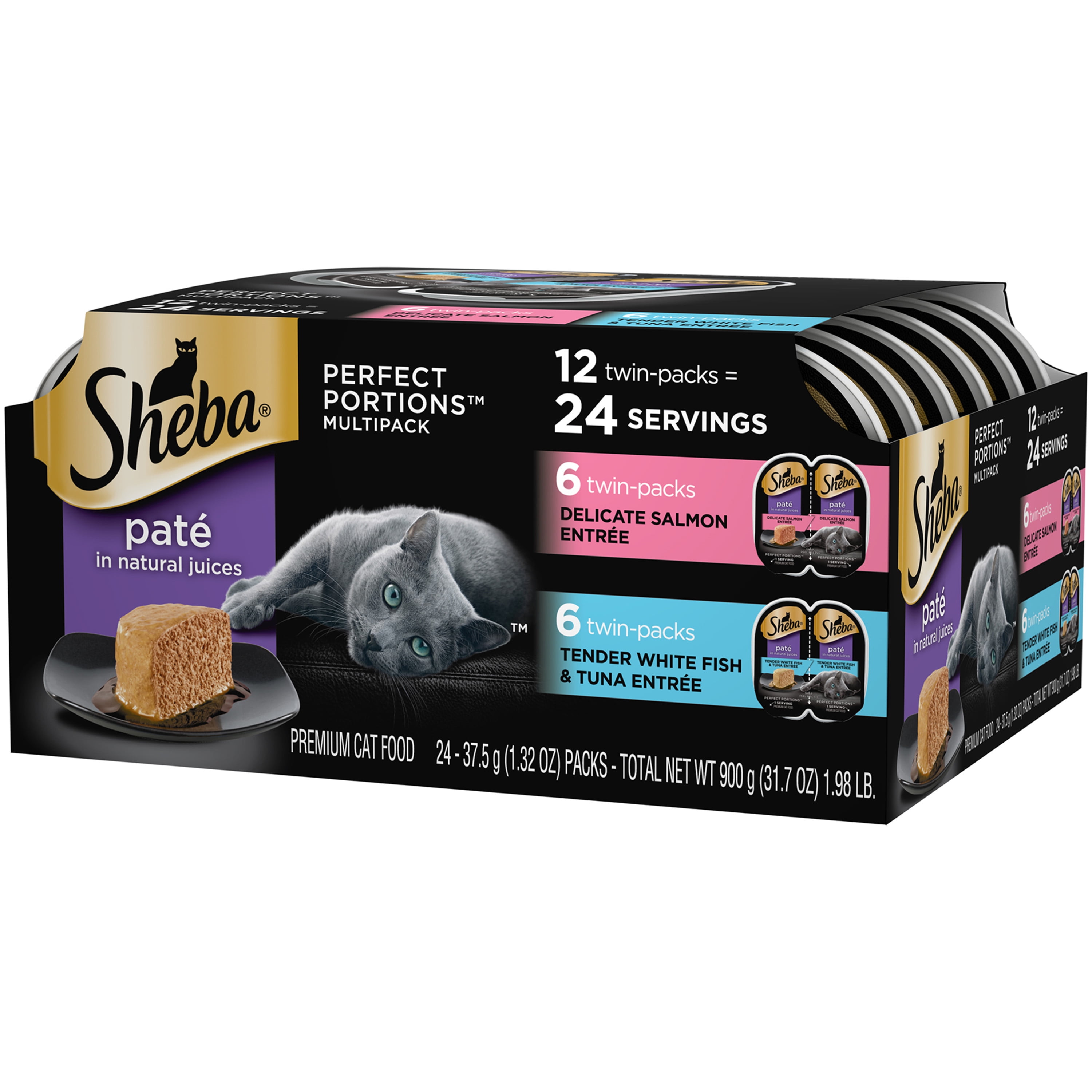 sheba cat food trays