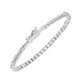 thumbnail image 2 of 4.96 Carat Genuine White Topaz .925 Sterling Silver Bracelet QJ Model, 2 of 4