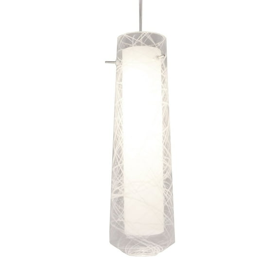 SPP1000L30D1SNSM AFX Spun - 16.75 Inch 120V 10W 1 LED Pendant-Satin Nickel Finish-Smoke Glass Color-3000 Color Temperature  -Traditional Installation