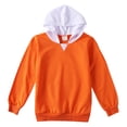 thumbnail image 4 of Bigetiay Girls Contrast Stitching Pullover Hoodie Long Sleeve Warm Fall Clothes 14-15 Years, 4 of 4
