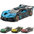 thumbnail image 4 of 1:32 Bugatti Bolide Alloy Car Model Diecast Sports Car With Sound Light For Collection Kids Gifts, 4 of 9