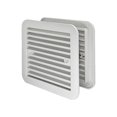 thumbnail image 2 of Abbracc Generic Side Exhaust Outlet, Air Ventilation Window, High Performance Anti Flying Creature Net Shutters Vent for Motorhome RV Van White with Frame, 2 of 9