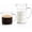 Off-White, variant on Genicook 2-Piece Borosilicate Glass Measuring Cup Set with Secure Snap Lids