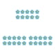 thumbnail image 4 of Advancent 10 Uds. Parche de flores para planchar sin planchar suministros de emergencia autoadhesivos duraderos prácticos para DIY Jeans zapatos azul Type1 NO1 Advancent CBP233651, 4 of 6